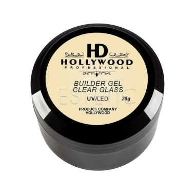Hollywood Builder Gel Clear Glass - Моделюючий гель (прозорий), 25 мл