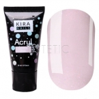 Kira Nails Acryl Gel Glitter Pink - Акрил-гель (розовый с глиттером), 30 г