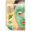 Purederm Deep Purifying Green O2 Bubble Mask Green Tea - Маска кислородная тканевая с экстрактом зеленого чая, 25 г