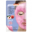 Purederm Deep Purifying Pink O2 Bubble Mask Peach - Маска киснева тканинна з екстрактом персика, 25 г