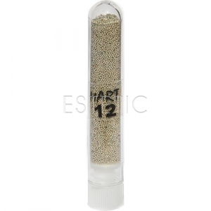 mART Бисер для дизайна №12 (серебро, средний)