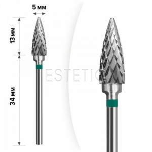 mART Насадка твердосплавная М-109 Кукуруза острая Green 5*13 мм (грубая)