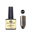 Hollywood Shimmer Top Gold - Закрепитель для гель-лака с шиммером, 8 мл