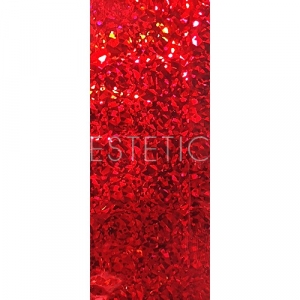 mART Фольга для литья №44 (красный осколки, глянец)