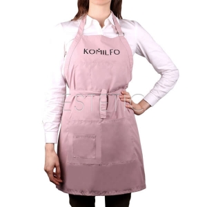 Фартук Komilfo короткий (пудра), 67*72,5 см