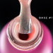 Фото 6 - Edlen Professional French Rubber Base №001 - камуфлююча база для гель-лаку (світло-рожевий, золотистий мікроблиск), 17 мл