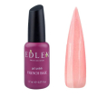 Edlen Professional French Rubber Base №002 - камуфлююча база для гель-лаку (світло-рожевий, сріблястий мікроблиск), 17 мл