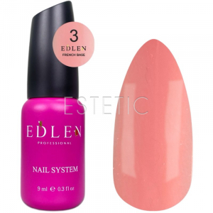 Edlen French Base 3 Камуфлирующая база натуральный нюд, 9 мл