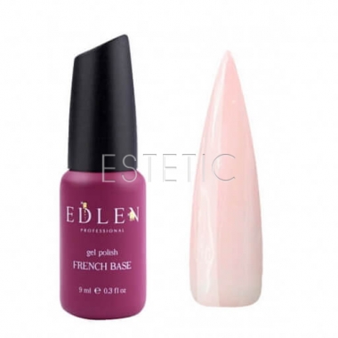 Edlen Professional French Rubber Base №004 - Камуфлирующая база для гель-лака (молочно-розовый, эмаль),  9 мл