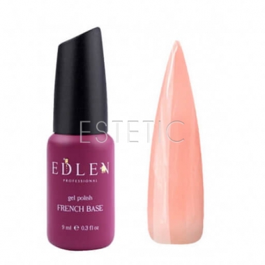 Edlen Professional French Rubber Base №005 - Камуфлирующая база для гель-лака (бежево-розовый, эмаль),  9 мл