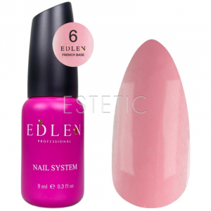 Edlen French Base 6 Камуфлююча база рожевий нюдовий,  9 мл