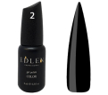 Гель-лак Edlen Professional №002 (черный, эмаль), 9 мл