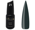 Гель-лак Edlen Professional №021 (морський зелений, емаль), 9 мл