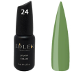 Гель-лак Edlen Professional №024 (сіро-зелений, емаль), 9 мл