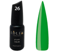 Гель-лак Edlen Professional №026 (пастельно-зелений, емаль), 9 мл