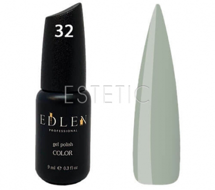 Гель-лак Edlen Professional №032 (сірий, емаль), 9 мл
