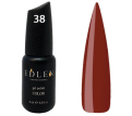 Гель-лак Edlen Professional №038 (шоколадно-бордовый, эмаль), 9 мл