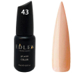 Гель-лак Edlen Professional №043 (бежево-рожевий, з дрібним шиммером), 9 мл
