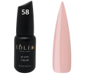 Гель-лак Edlen Professional №058 (пепельно-розовый, эмаль), 9 мл