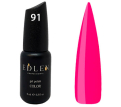 Гель-лак Edlen Professional №091 (насыщенно-розовый, эмаль), 9 мл