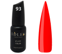 Гель-лак Edlen Professional №093 (яскравий червоний, емаль), 9 мл