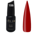 Гель-лак Edlen Professional №106 (бордовый, эмаль), 9 мл