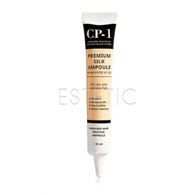 Esthetic House CP-1 Premium Silk Ampoule - Несмываемая сыворотка для волос с протеинами шелка, 20 мл