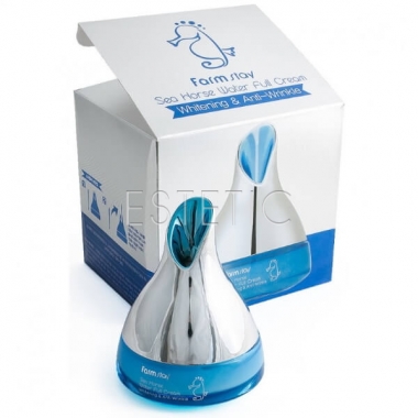 FarmStay Seahorse Water Full Cream Whitening Anti-Wrinkle -  Увлажняющий крем для лица с экстрактом морского конька , 50 г