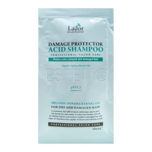 La’dor Damage Protector Acid Shampoo - Бесщелочной шампунь для волос (сашетка), 10 мл