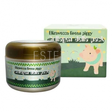 Elizavecca Face Care Green piggy Collagen Jella Pack - Маска для обличчя коллагеновая, 100 г