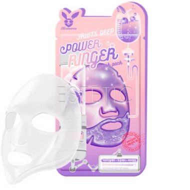 Elizavecca Face Care Fruits Deep Power Ringer Mask Pack - Питательная тканевая маска с экстрактами фруктов, 23 мл