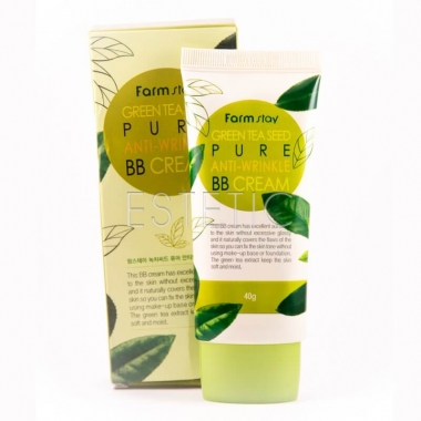 FarmStay Green Tea Seed Pure Anti-Wrinkle BB Cream - ВВ-крем з насінням зеленого чаю, 40 г