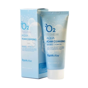 FarmStay O2 Premium Aqua Foam Cleansing - Киснева пінка для вмивання, 100 мл