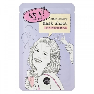 Holika Holika After Drinking Mask Sheet - Тканевая маска для лица "После вечеринки", 18 мл