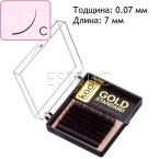 Ресницы Kodi Professional "Gold Standard" завиток B 0.07 (6 лент: 7 мм), черные