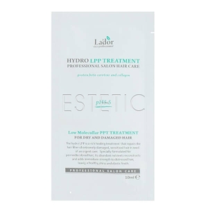 La’dor Eco Hydro LPP Treatment - Екстра-відновлююча маска для пошкодженого волосся (сашетка), 10 мл