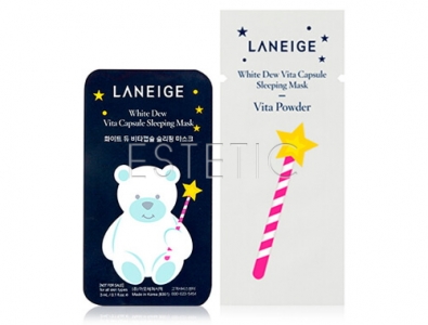 Laneige White Dew Vita Capsule Sleeping Mask - Витаминная капсульная ночная маска , 3 мл