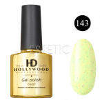 Гель-лак Hollywood №143 (желтый с мелким разноцветным конфетти, йогурт), 8 мл