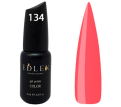 Гель-лак Edlen Professional №134 (морковно-красный, эмаль), 9 мл