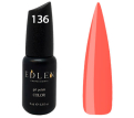 Гель-лак Edlen Professional №136 (морковный, эмаль), 9 мл