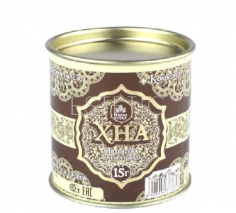 Grand Henna Хна для окрашивания бровей и биотатуажа (шоколадно-коричневый), 15 г