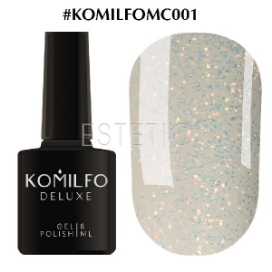 Гель-лак Komilfo Moon Crush №001 (золотые блестки, прозрачный), 8 мл