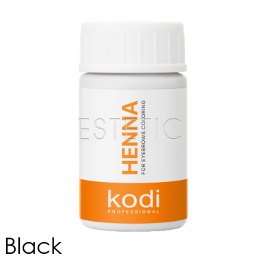 Kodi Professional Хна для фарбування брів Black (чорний), 10 г