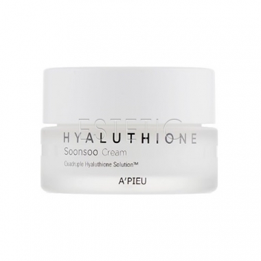A’pieu Hyaluthione Soonsoo Cream - Зволожуючий крем для обличчя з гіалуроновою кислотою та глутатіоном, 50 мл