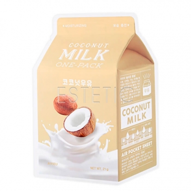 A'pieu Coconut Milk One-Pack - Маска тканевая для лица 