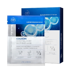 FarmStay Collagen Water Full Moist Soothing Mask - Увлажняющая тканевая маска для лица с коллагеном, 27 мл