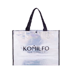 Komilfo Сумка 39*29*10 см (срібло голограма)