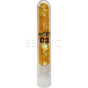 mART Слюда для дизайну в колбі №03 (жовта)