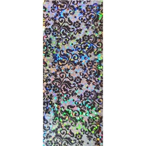 mART Фольга для литья №43 (черный узор на серебряной подложке, глянец)