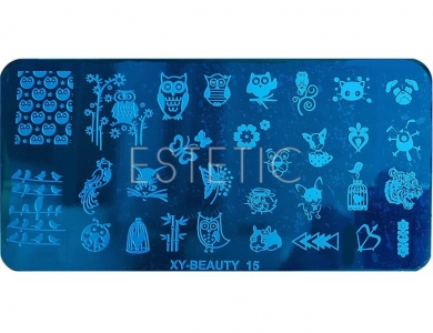 mART Пластина XY-Beauty 15 для стемпинга прямоугольная